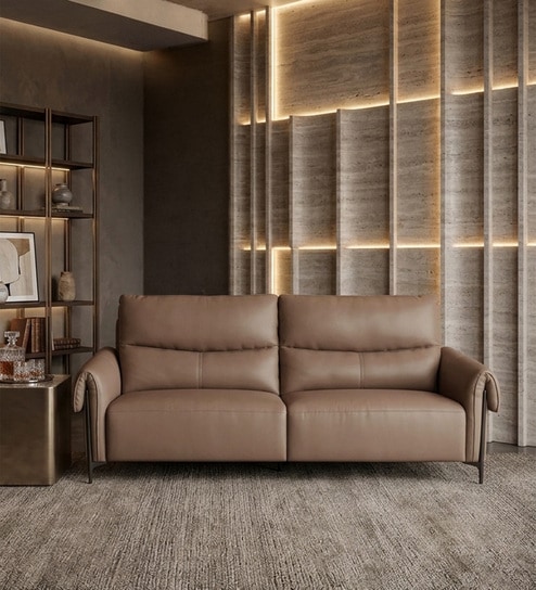 Revoli 3 Seater Sofa In Brown Color
