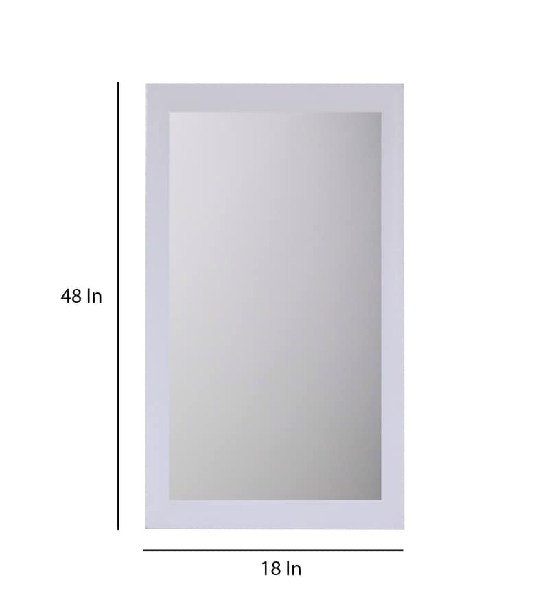 Buy White Glass Uprise Full Length Mirror Online Full Length Mirrors