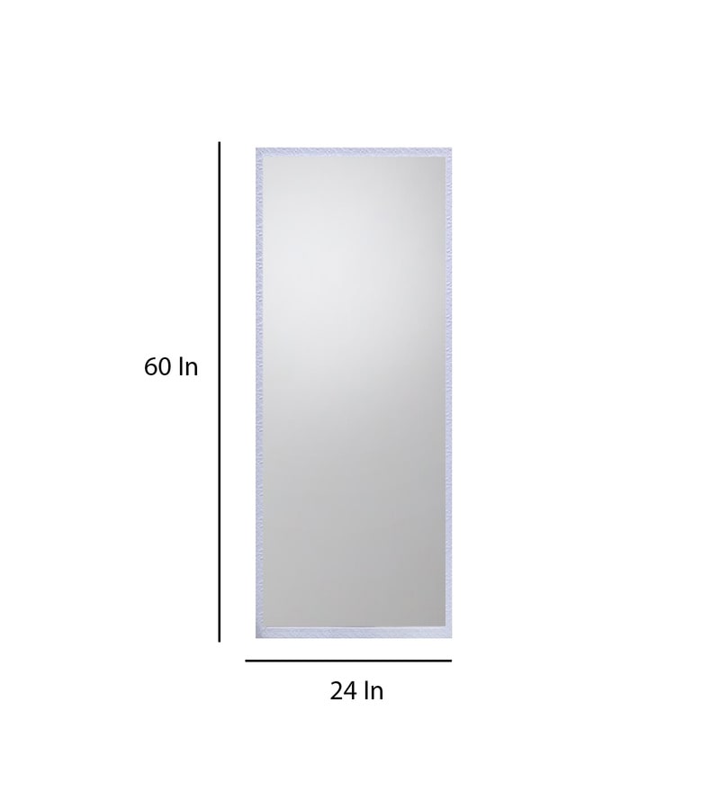 Buy White Glass Imperial Full Length Mirror Online Full Length