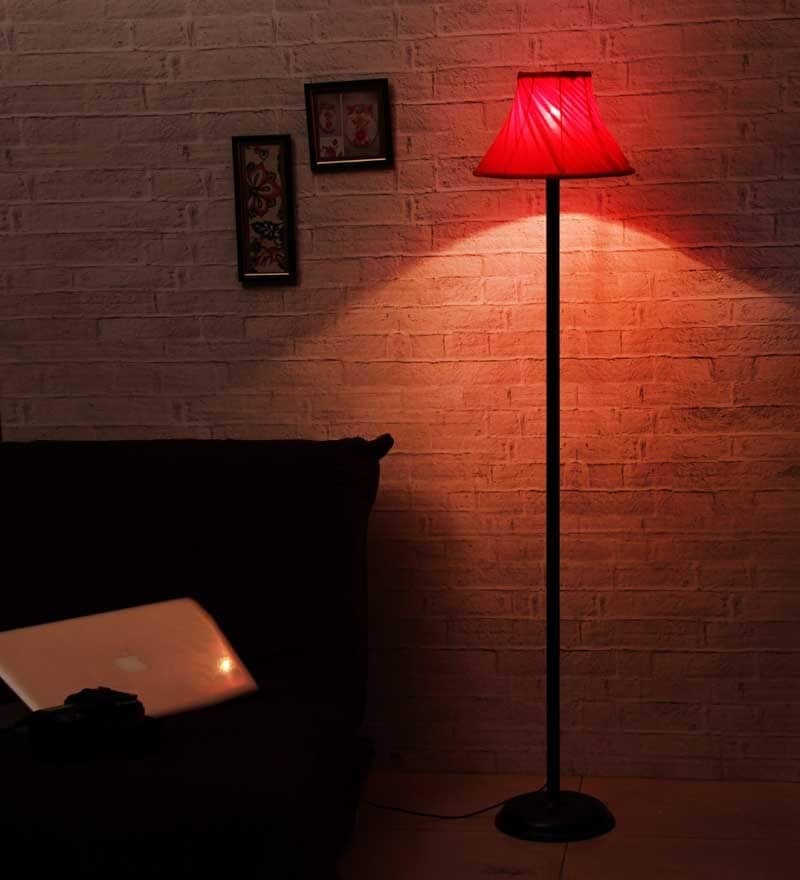 red light floor lamp