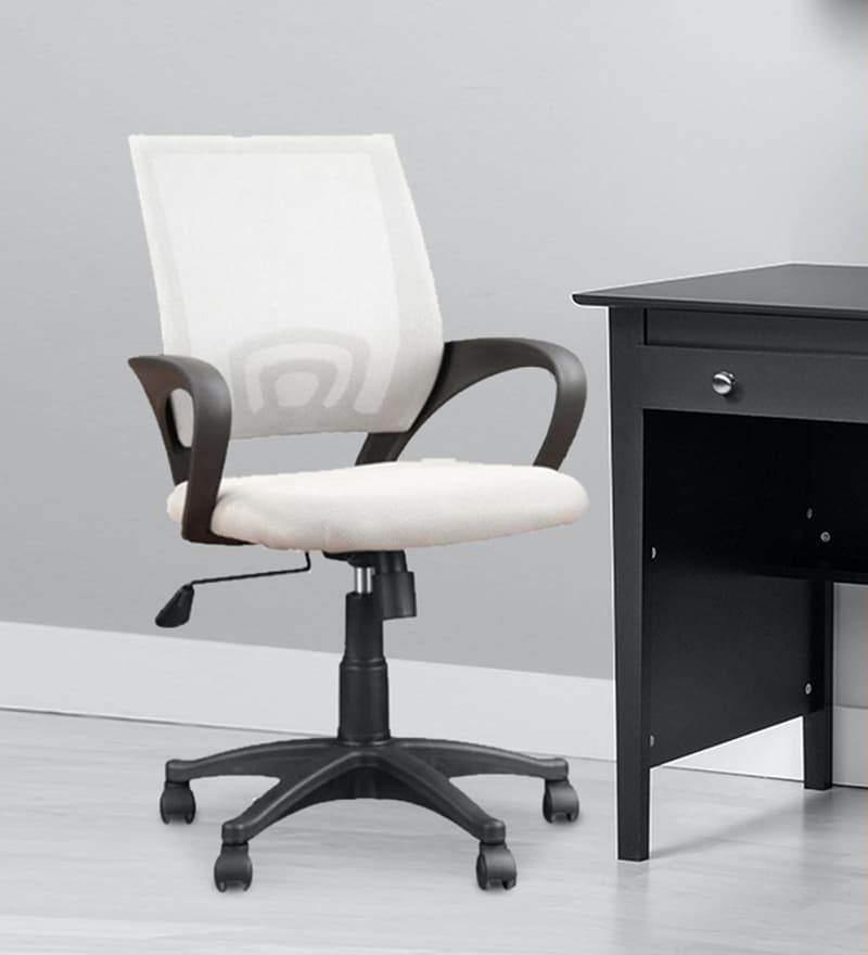 Buy Regal Ergonomic Chair in Grey Colour By HomeTown Online Mid Back
