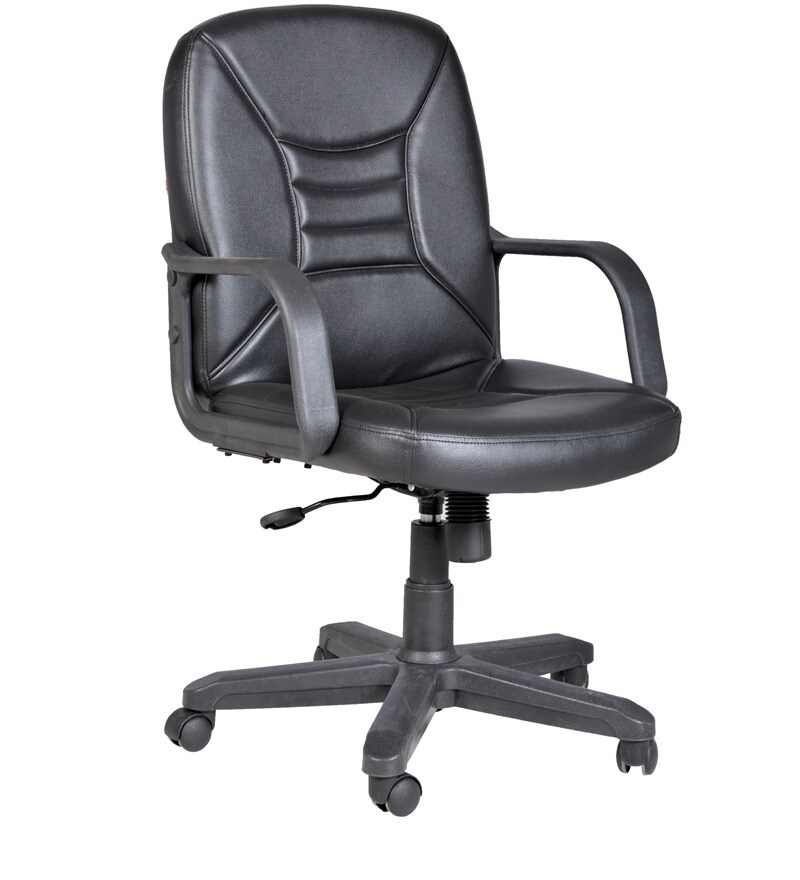 Buy Regal Medium Back Office Chair in Black Colour by ...