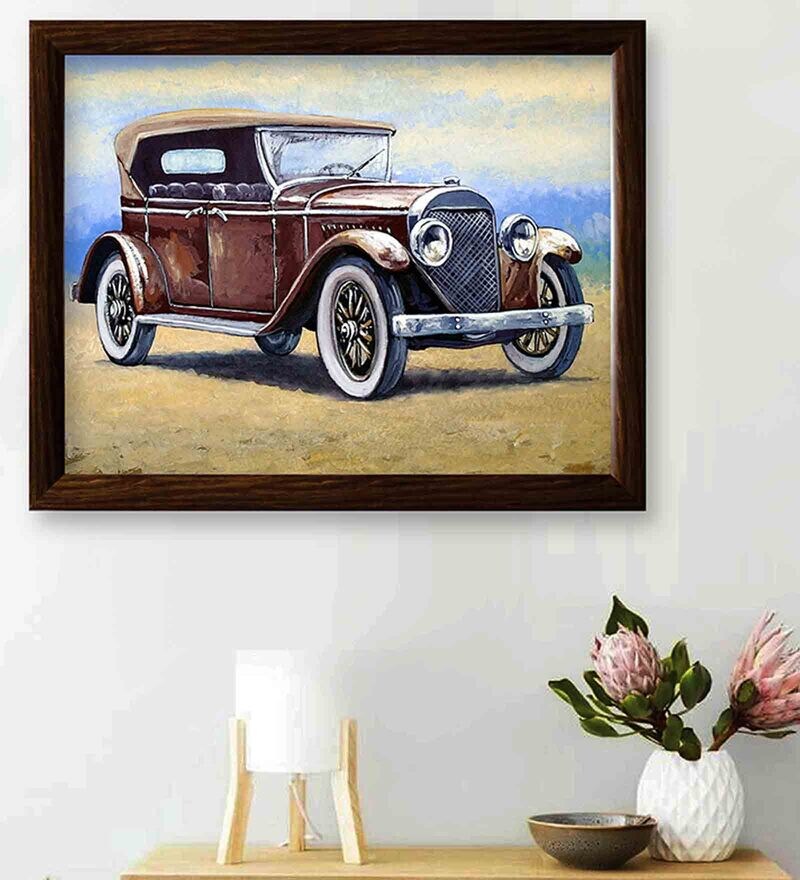 Buy Retro Car Art Prints By Shaakh Online - Transport Art Prints - Art ...