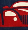 Ready To Race Car 4 X 6 Feet Kids Carpet In Blue & Red Colour