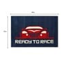 Ready To Race Car 4 X 6 Feet Kids Carpet In Blue & Red Colour