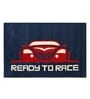 Ready To Race Car 4 X 6 Feet Kids Carpet In Blue & Red Colour
