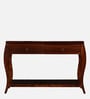 Reagan Solid Wood Console Table In Brown Finish