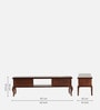 Reagan Solid Wood Tv Unit In Brown & Walnut Finish