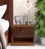 Rebecca Bed Side Table In Brown Finish