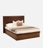 Rebecca King Size Beds With Hydraulic Storage In Brown Finish