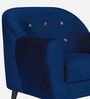 Rebecca Velvet 1 Seater Sofa in Blue Colour