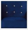Rebecca Velvet 1 Seater Sofa in Blue Colour