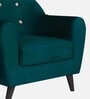 Rebecca Velvet 1 Seater Sofa in Green Colour