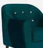 Rebecca Velvet 1 Seater Sofa in Green Colour
