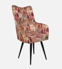 Recca Velvet Arm Chair in Multicolour