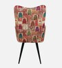 Recca Velvet Arm Chair in Multicolour