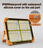 Rechargeable Solar LED Flood Light Yellow