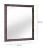 Rectangle (24x30) Brown Frame Wall Mirrors