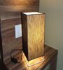 Rectangle E27 Holder Black Colour Shade Table Lamp with On/Off Switch
