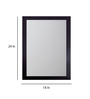 Rectangle Framed Mirror In Brown Colour (24X18)
