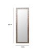 Rectangle Full Length Mirror ( 60 x 18 ) in Multicolour Colour
