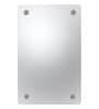 Silver Glass Center Wall Mirror