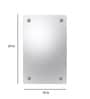 Silver Glass Center Wall Mirror