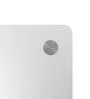 Silver Glass Center Wall Mirror
