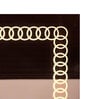 Silver Glass Contemporary LED Mirror