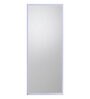 Rectangle Long Framed Mirror In White Colour (48X18)