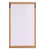 Rectangle Long Framed Mirror In White Colour (48X18)