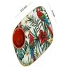 Multicolor Printed Iron Tropical paradise 2 Pcs Platter With Dip Bowl