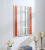 Orange Glass Wall Mirror