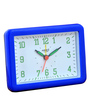 Rectanglur Analog Alarm Table Clock in Blue