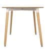 Rectangular 4 Seater Dining Table in Brown Colour