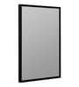 36 Inch Rectangular Black Mirror in Metal Frame