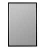 36 Inch Rectangular Black Mirror in Metal Frame