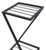 Rectangular Black Flower Pot Stand Set of 2