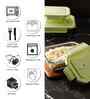 Rectangular Glass Lunch Box With 3 Different Size