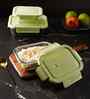 Rectangular Glass Lunch Box With 3 Different Size