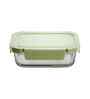 Rectangular Glass Lunch Box With 3 Different Size