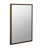 36 Inch Rectangular Gold Mirror in Steel Frame