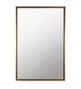 36 Inch Rectangular Gold Mirror in Steel Frame