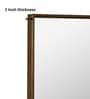 36 Inch Rectangular Gold Mirror in Steel Frame