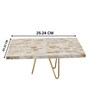 Rectangular Mother of Pearl Cake Stand with Metal Stand for Weddings, Birthdays   10 x 8-Inch
