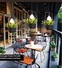 Rectangular Pendant Light with Artificial Flower Holder