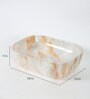 Rectangular Shape Ceramic Gold Counter Top Wash Basin(L: 18, W: 14, H: 5 Inches)
