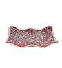 Rectangular Shaped Red Ceramic Appetizer Platter