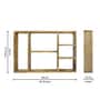 Rectangular Wooden Wall Standing Wall Shelf