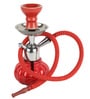 Red  & Blue 24 cm Metal Table Hookah set of 2